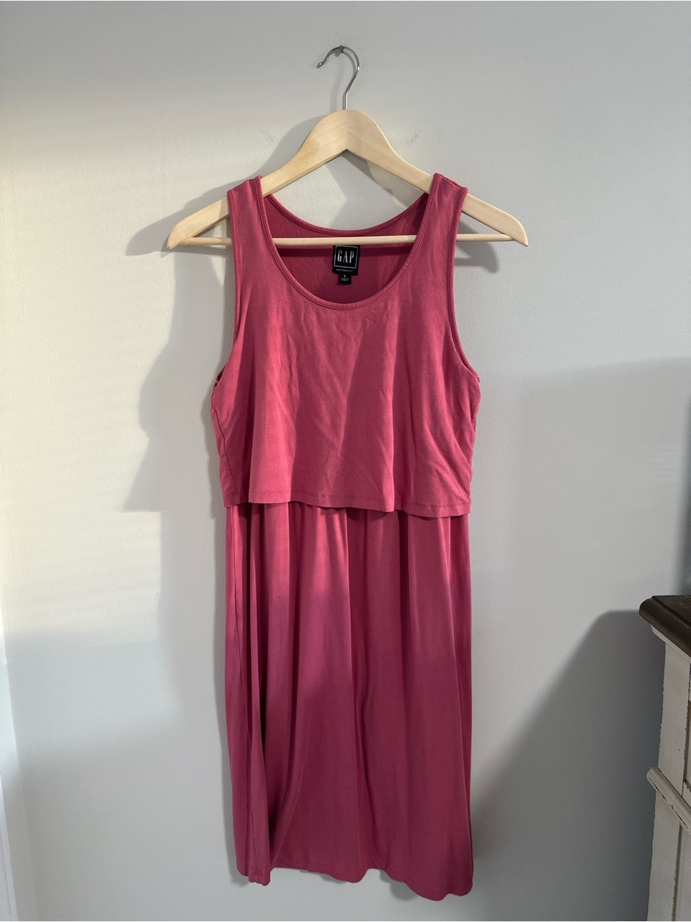 GAP Maternity/Nursing Rose Pink Sleeveless Dress
